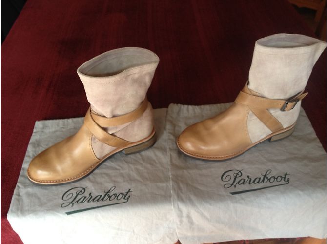 Botas Paraboot de piel beige - vista 6