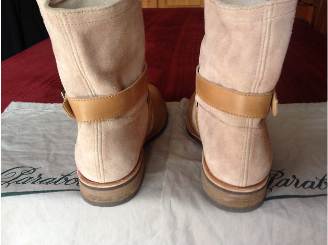 Botas Paraboot de piel beige - vista 7