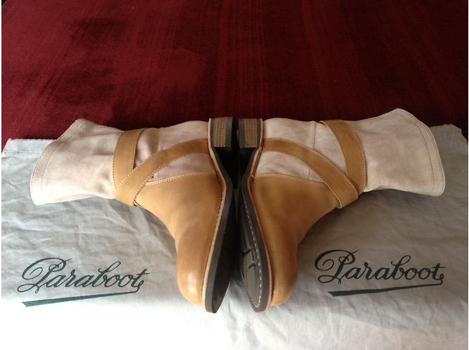 Botas Paraboot de piel beige - vista 8