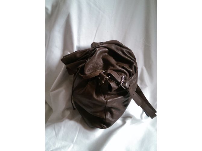 Autre Marque Printemps Brown Leather Shoulder Bag - view 11