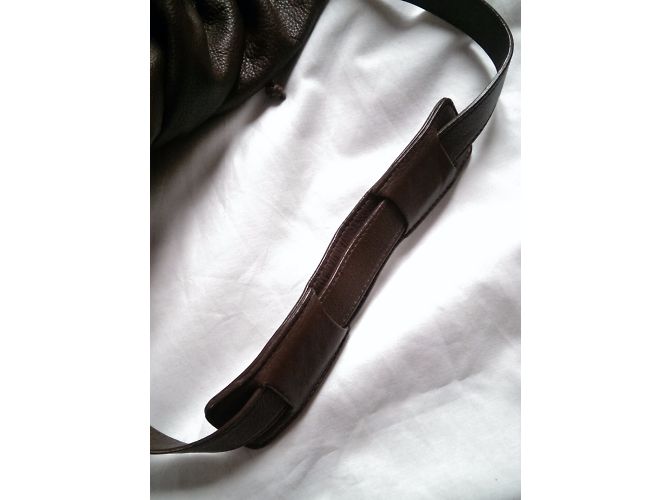 Autre Marque Printemps Brown Leather Shoulder Bag - view 12