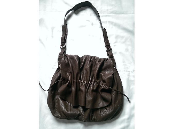 Autre Marque Printemps Brown Leather Shoulder Bag - view 3