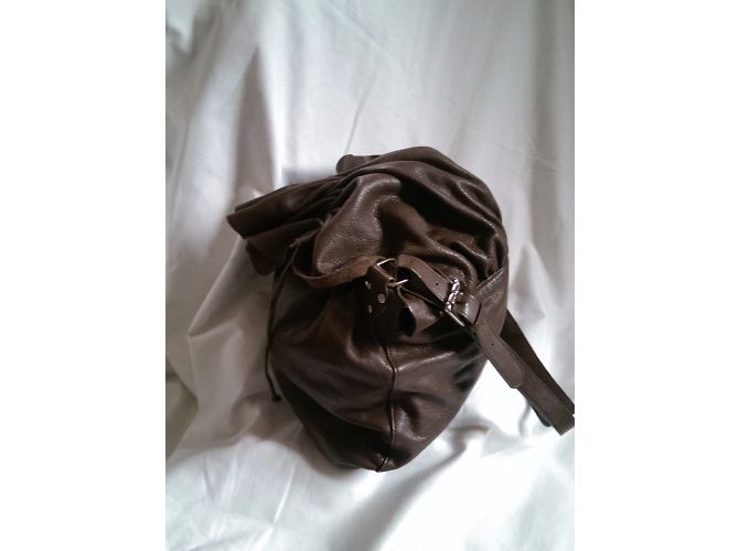 Autre Marque Printemps Brown Leather Shoulder Bag - view 6