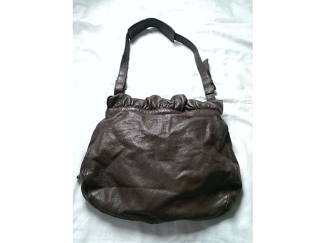 Autre Marque Printemps Brown Leather Shoulder Bag - view 7