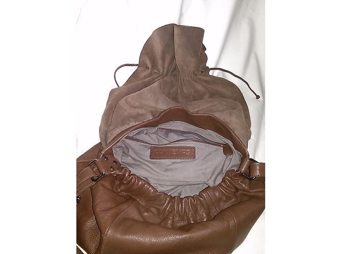 Autre Marque Printemps Brown Leather Shoulder Bag - view 9