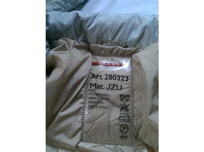 Chaqueta de Plumón Prada Beige de Nylon - vista 5