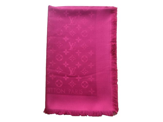 Louis Vuitton Classical Monogram Scarf Red - view 2