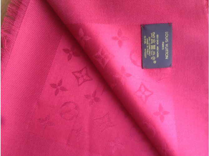 Louis Vuitton Classical Monogram Scarf Red - view 3