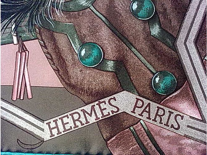 Hermès Lenços de seda Multicor - vista 3