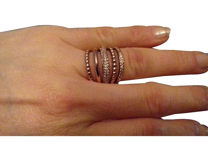 Swarovski Ring vergoldet mit Kristallen Größe 50 Golden - Ansicht 2
