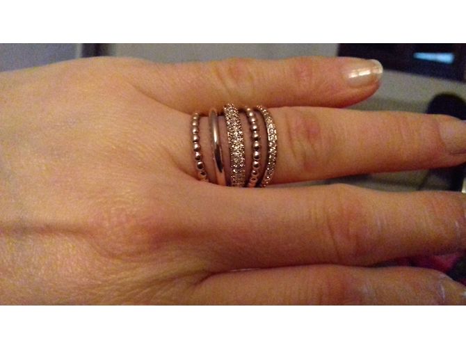 Swarovski Ring vergoldet mit Kristallen Größe 50 Golden - Ansicht 3