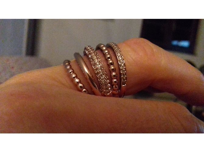 Swarovski Ring vergoldet mit Kristallen Größe 50 Golden - Ansicht 4