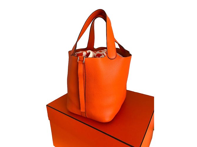 Hermès Picotina Laranja - vista 2