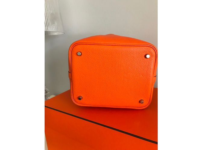 Hermès Picotina Laranja - vista 5