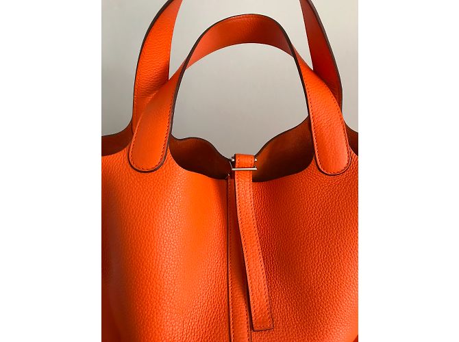 Hermès Picotina Laranja - vista 6