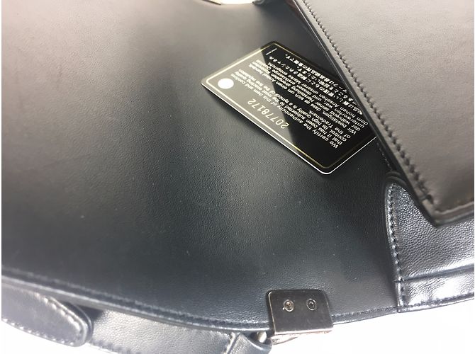 Chanel Boy Medium Chevron Navy Navy blue - view 14
