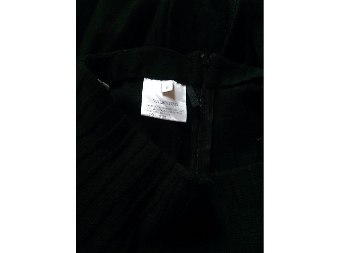 Jupe bouffante Valentino en laine vierge noire - vue 4