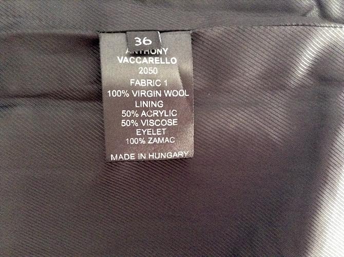 Anthony Vaccarello Falda Negro - vista 6