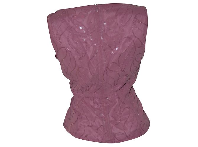 Top con paillettes rosa Adolfo Dominguez - vista 2