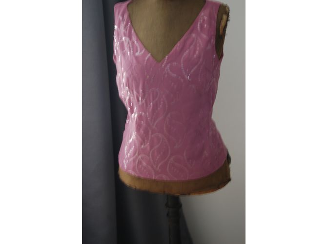 Top con paillettes rosa Adolfo Dominguez - vista 4