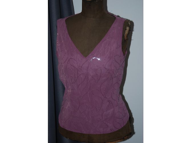 Top con paillettes rosa Adolfo Dominguez - vista 7