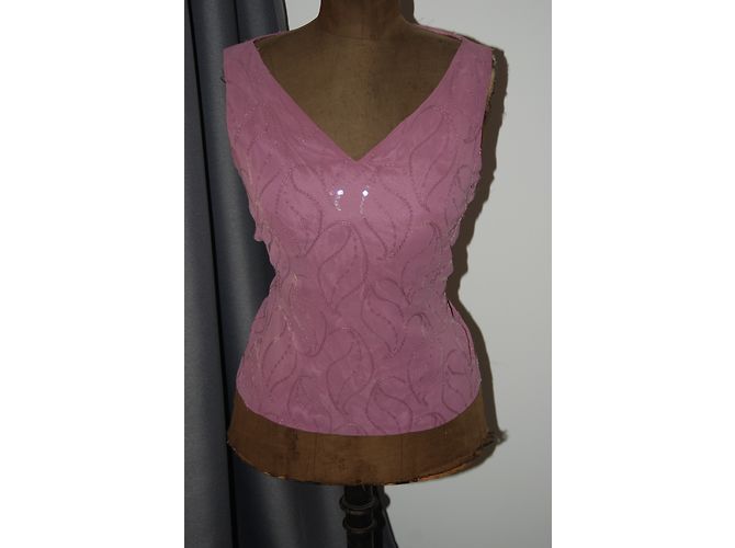 Top con paillettes rosa Adolfo Dominguez - vista 8