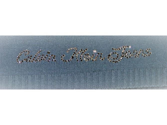 Suéter Calvin Klein de algodón cuello pico gris - vista 9