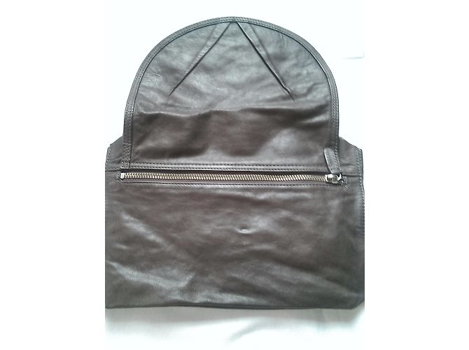 Pochette Vanessa Bruno in pelle marrone - vista 6