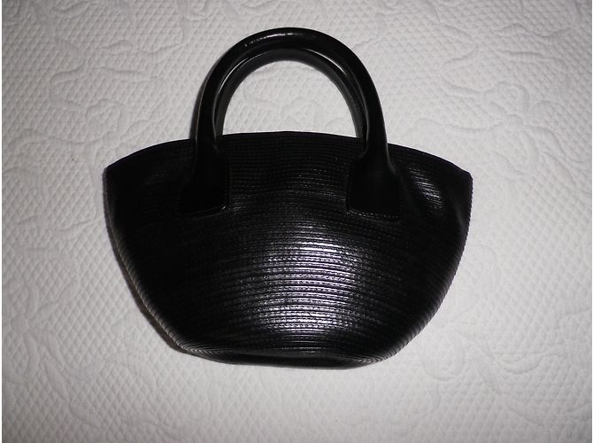 Bally Handtasche aus schwarzem Leder - Ansicht 3
