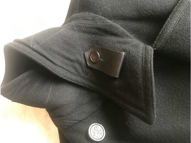 Cappotto Hermès in lana e cashmere nero - vista 5