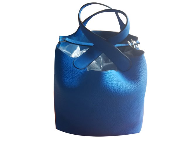 Picotin Hermès Handtaschen Blau - Ansicht 2