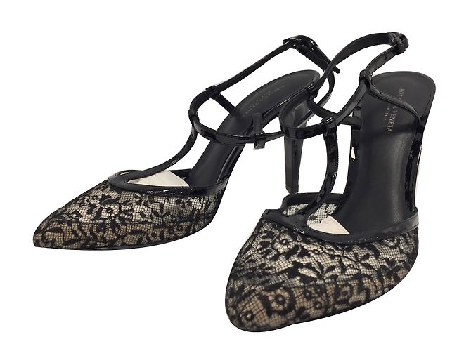 Sandali Mary Jane Bottega Veneta in vernice nera - vista 2