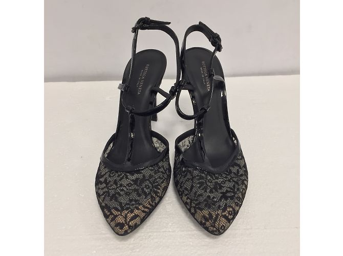 Sandali Mary Jane Bottega Veneta in vernice nera - vista 4