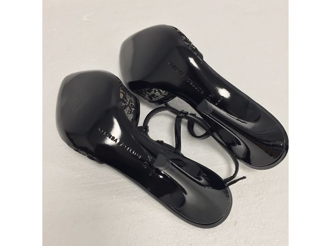 Sandali Mary Jane Bottega Veneta in vernice nera - vista 6