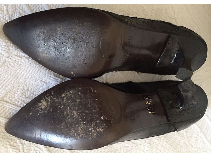 Décolleté Just Cavalli in pelle nera e pelle di vitello Nero - vista 8