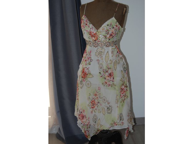 Rene Derhy Vestidos Rosa Beige - vista 7