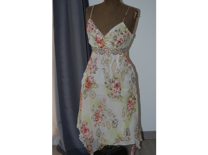 Rene Derhy Vestidos Rosa Beige - vista 8
