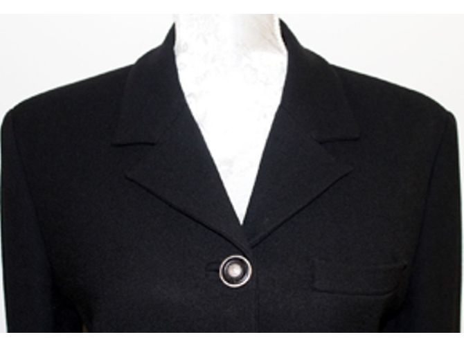 Gianni Versace Versus Blazer aus Wolle Schwarz - Ansicht 2