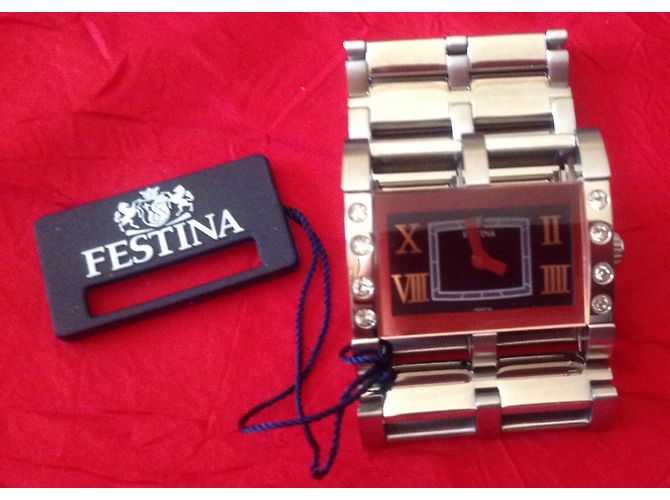Autre Marque Festina Swarovski crystal watch silver Silvery - view 11