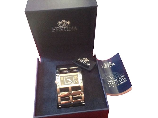 Autre Marque Festina Swarovski crystal watch silver Silvery - view 2