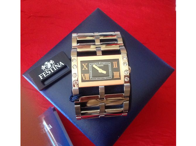 Autre Marque Festina Swarovski crystal watch silver Silvery - view 3
