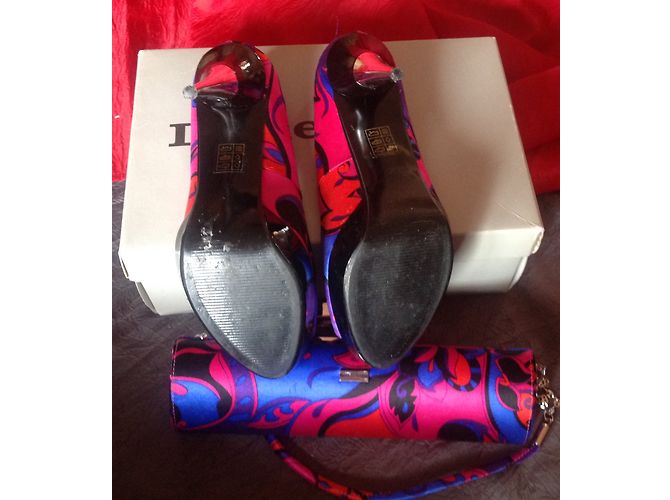 Dune Multicolour Satin Pumps and Pouch Set Size 39 Multiple colors - view 6