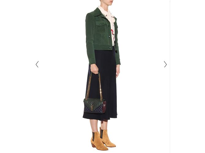 Stivaletti western Saint Laurent in pelle nera Nero - vista 5