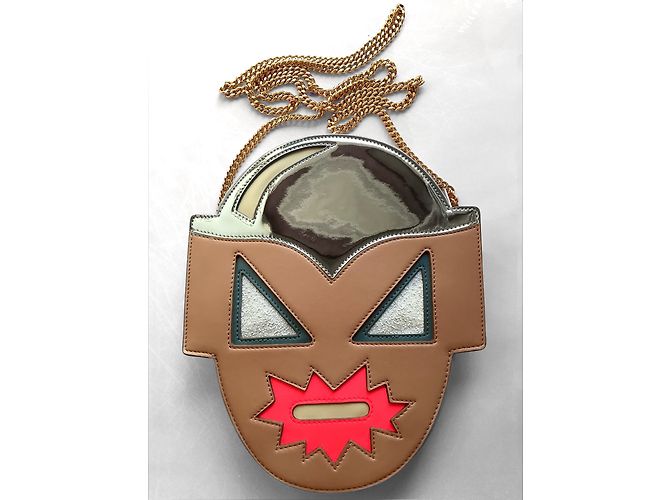 Stella Mc Cartney Stella McCartney Super Heroes Handtasche aus Lackleder Mehrfarben - Ansicht 6