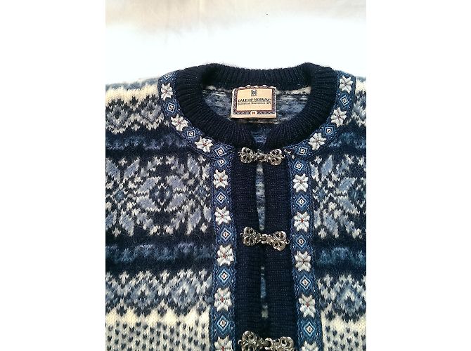 Dale of Norway UNISEX-Strickjacke Weiß Blau - Ansicht 5