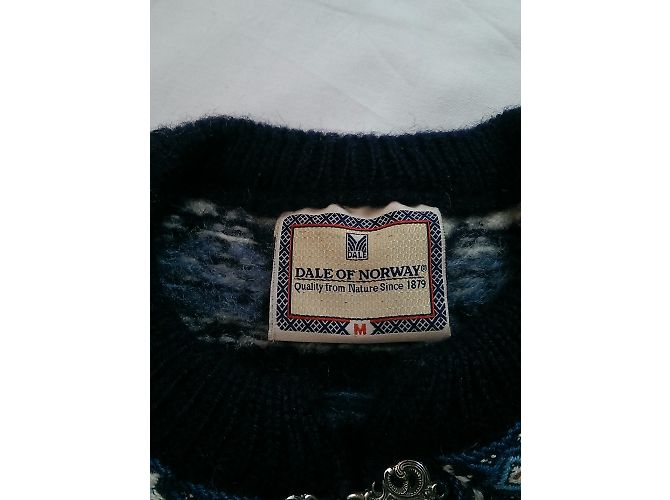 Dale of Norway UNISEX-Strickjacke Weiß Blau - Ansicht 6