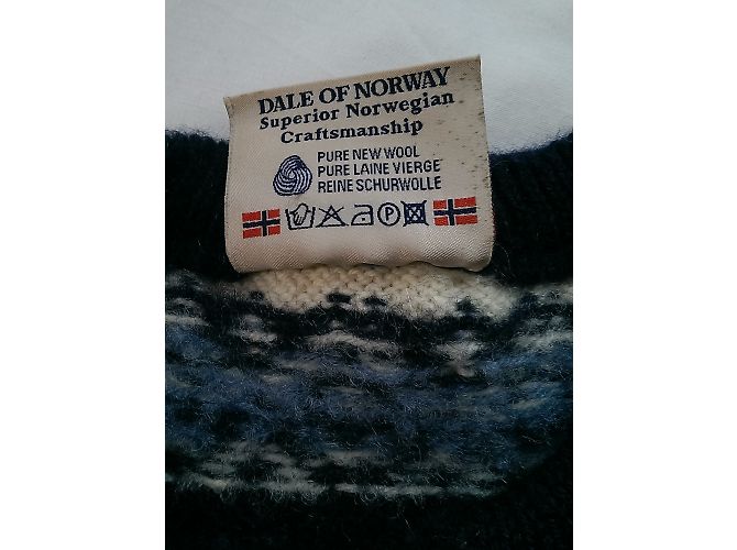 Dale of Norway UNISEX-Strickjacke Weiß Blau - Ansicht 7