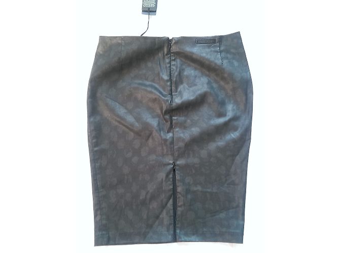 Guess Bedruckter Elastischer Rock Schwarz Khaki - Ansicht 2