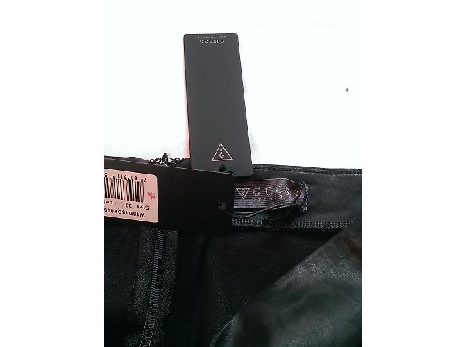 Guess Bedruckter Elastischer Rock Schwarz Khaki - Ansicht 4