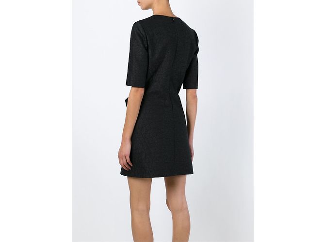 Saint Laurent Schwarzes Bogen Shift Cocktailkleid - Ansicht 4